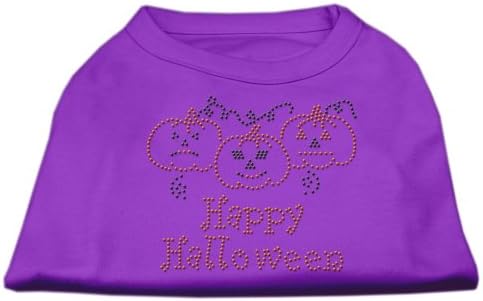 Mirage Evcil Hayvan Ürünleri Evcil Hayvanlar için 12 inç Mutlu Cadılar Bayramı Taklidi Baskı Gömlek, Orta, Mor