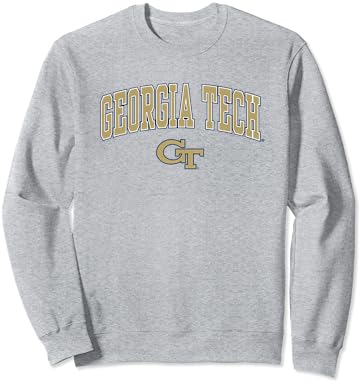 Georgia Tech Sarı Ceketler Logo Sweatshirt Üzerine Kemerli
