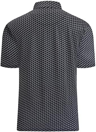 WARHORSEE Golf polo gömlekler Erkekler için Kısa Kollu Kırışıklık Ücretsiz 4 Yönlü Streç Nem Esneklik Performans Yakalı Tişörtleri