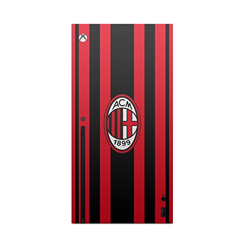 Kafa Kılıfı Tasarımları Resmi Lisanslı AC Milan Home 2021/22 Crest Kiti Vinil Yapışkan Oyun Cilt Çıkartma Kapağı Xbox Series
