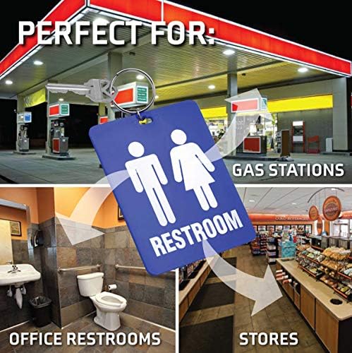 Şanslı Hat-Unisex Tuvalet Geçiş Anahtar Etiketi, Plastik Bölünmüş Anahtarlık Anahtarlık Tanımlayıcı Restoran, Ofis, Benzin
