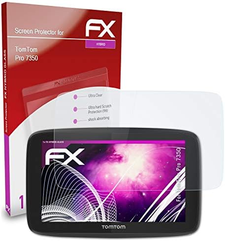atFoliX Plastik Cam koruyucu film ile Uyumlu Tomtom Pro 7350 Cam Koruyucu, 9H Hibrid Cam FX Cam Ekran Koruyucu Plastik