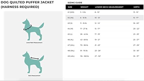 K9 Köpek Kapitone Balon Ceket Giyin-Yavru Köpeğiniz için Su İtici Yelek-Üstün Kaliteli Köpek Kıyafetleri (K9 Köpek Koşum