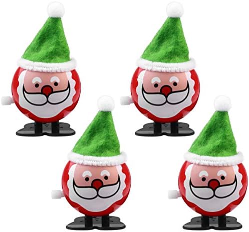 ABOOFAN Santa Oyuncak 4 adet Noel Rüzgar Noel Süslemeleri Noel kurmalı oyuncak Noel Masaüstü Süsleme Oyuncaklar Noel Bulmaca