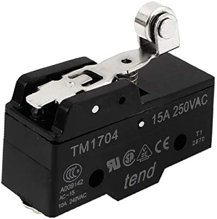 X-DREE TM-1704 Kısa Menteşe Silindiri Kolu Aktüatör Mikro Limit Anahtarı AC 250V (BAE İçin attuatore a leva a rullo corto