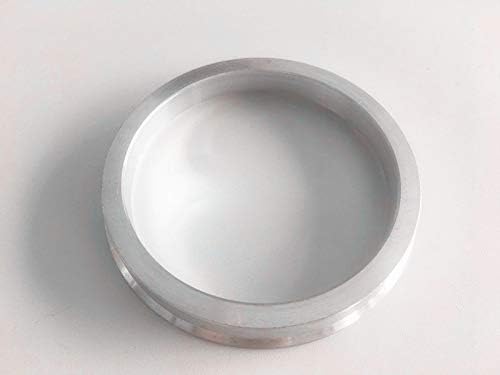 NB-AERO 4 pc Gümüş Alüminyum Hubrings 60mm (Tekerlek) için 54.1 mm (Hub) | Hubcentric Merkezi Yüzük 54.1 mm için 60mm için