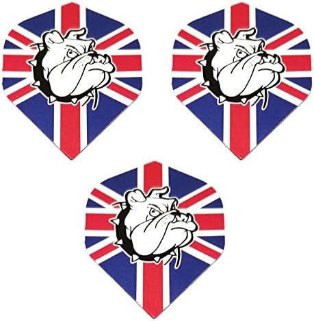 Sanat Saldırısı Designa Metronic İngiliz Bayrağı Bulldog Birleşik Krallık İngiltere İngiltere Dart Uçuşları