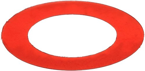 Polyester Yuvarlak Şim, Kırmızı 0.002 Kalınlık, 1/2 ID, 3/4 OD (10'lu Paket)