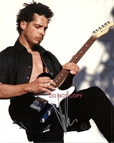 Chris Cornell imzalı fotoğrafı yeniden bastı 1 RP Soundgarden Audioslave