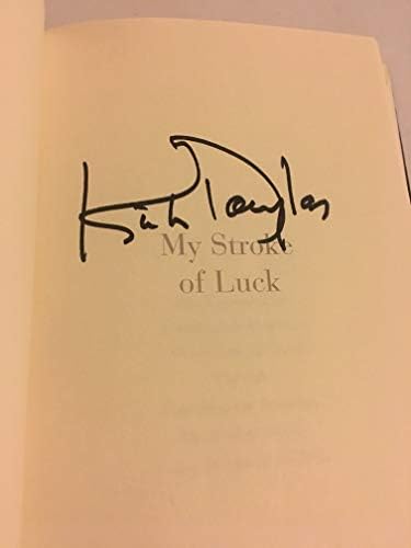 Kirk Douglas El İmzalı Şans Darbem Sert Kapaklı Kitap