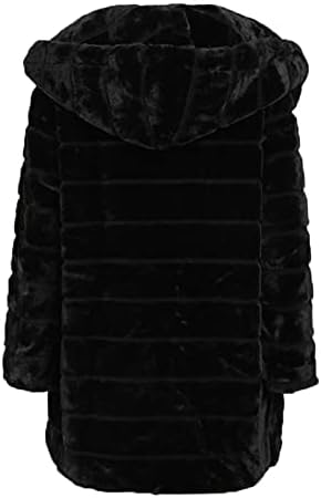 Sıcak Zip-Up Palto Bayan Kapşonlu Kutulu Fit Ceket Kış Düğün Popüler Uzun Kollu Kapşonlu Katı Peluş Mont