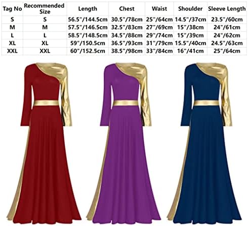 Elbiseler Dans Elbise Moda Uzun Kollu Metalik Şarkıcılar Ibadet Kostüm Lirik Sahne Performansı Giyim (Renk: D, Boyutu: XL
