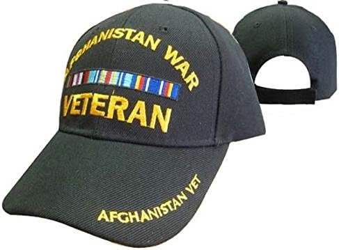 AES Afganistan Savaş Gazisi Siyah Kap Şapka İşlemeli 3D 782A Şerit