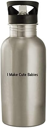 Molandra Ürünleri Sevimli Bebekler Yapıyorum-20oz Paslanmaz Çelik Su Şişesi, Beyaz