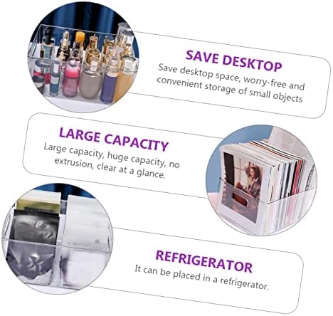 BREWİX 1 adet Çok Amaçlı Kozmetik Plastik Buzdolabı Cilt Bakımı Organizatör Tezgah Tutucu ile Çeşitli Eşyalar ofis kabini