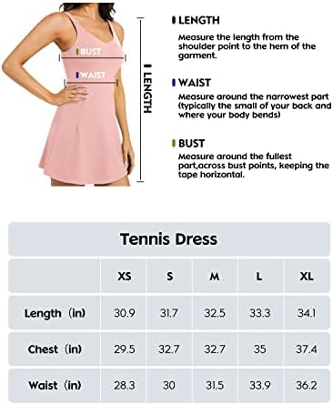 Bayan Tenis Elbiseler ile 4 Cep Atletik Elbise ile Sutyen ve Ayrılmış Şort Egzersiz egzersiz elbisesi