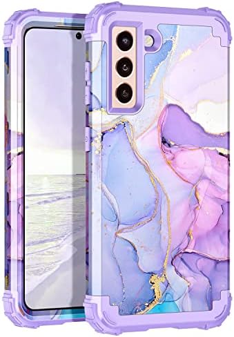 Hekodonk Samsung Galaxy S21 Artı Durumda, ağır Darbeye Dayanıklı Koruma Sert Plastik + Silikon Kauçuk Hibrid 3 in 1 Damla