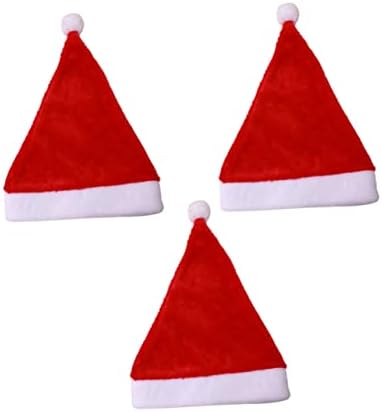 ISMARLAMA 3 Adet Noel Partisi Şapka Noel Elf Şapka Çocuklar Hediye Noel Baba Şapka Noel Baba şapkaları Yetişkinler Kadınlar