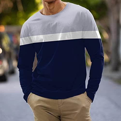 OİOLOYJM Erkek Gömlek 2023 Yaz Dantelli Konfor Yumuşak Kazak Casual Uzun Kollu Moda Baskılı Artı Boyutu O-boyun Bluz