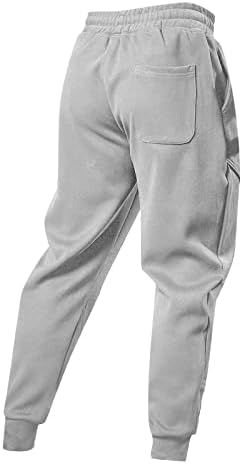 DuDubaby erkek Pantolon Rahat Spor Gevşek Uzun Panel Spor Koşu Eğitim Moda Renk Bandaj Sweatpants İpli Pantolon