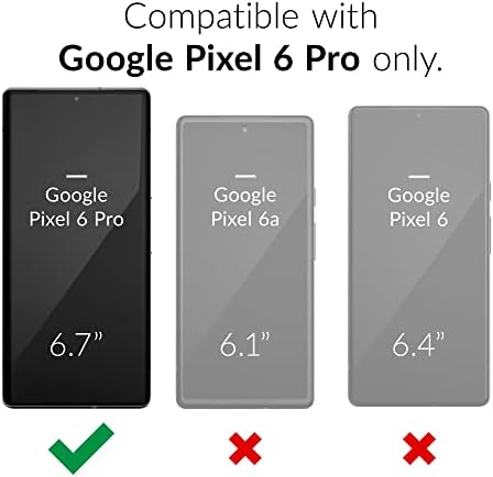 Crave Çift Koruma Google Pixel 6 Pro için, Darbeye Dayanıklı Koruma Çift Katmanlı Kılıf Google Pixel 6 Pro için Gölgeli Ladin