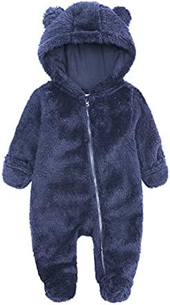 Kapşonlu Polar Ceket Romper Tulum Giyim Erkek Kız Bebek Ayaklı Ceket Kız Ceket ve ceket Kış Ceket Bebek Kız