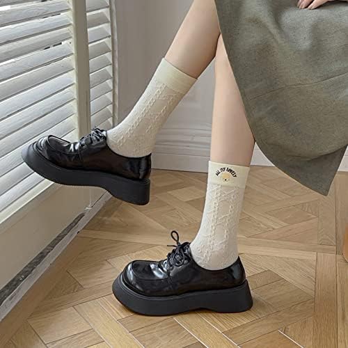 Noel Çorap Unisex Yetişkin Renkli Yumuşak Kabarık Rahat Ekip Çorap Noel Baskı Noel Ağacı Kış sıcak tutan çoraplar