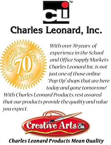 Charles Leonard Yaratıcı Sanatlar Düz Uçlu Boya Fırçaları, Domuz Kıllı Kısa Güdük Plastik Saplı, 7,5 İnç, Çeşitli Renkler,
