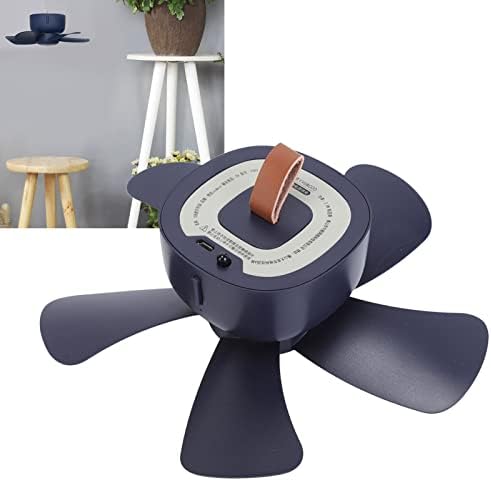 BORDSTRACT Küçük gölgelik tavan vantilatörü, Taşınabilir Mini USB çadır fanı, Uzaktan Kumanda Kamp tavan vantilatörü RV,