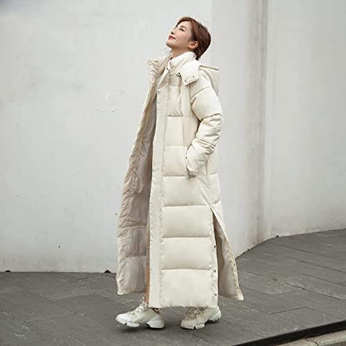 Shusuen kadın Yastıklı Ceketler Ceket Uzun Kollu Cep Fermuar Ceket Ceket Pamuk-Yastıklı Sıcak