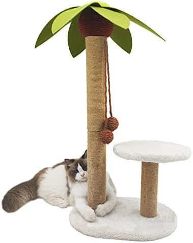 XRzıtky 27.5 Uzun Boylu tırmalama sütunu s Kapalı Kediler için, Hindistan Cevizi Benzersiz Yavru tırmalama sütunu Levrek