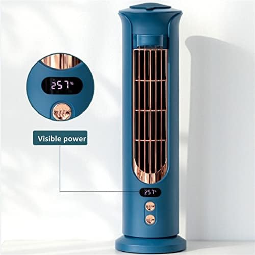 Yeni Elektrikli Fan Soğutma Sprey Nemlendirme Kulesi Retro Dikey Masaüstü Taşınabilir Klima Ofis Ev için Yaz (Renk: Mavi)