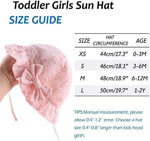 Yay Bebek Kız Yaz Şapka Çiçek Toddler Kız güneş şapkası Pamuk Nefes Bebek Şapka