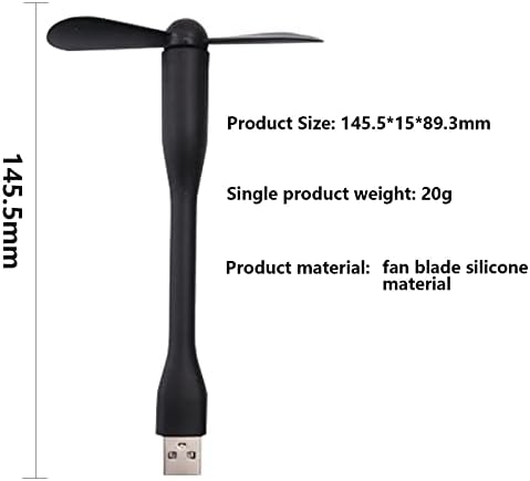Aikens Mini USB Fan Kişisel Taşınabilir Fan Mini Fan USB masa fanı Sessiz Kişisel Fan Ofis / Açık Seyahat / Kamp / Balıkçılık【5