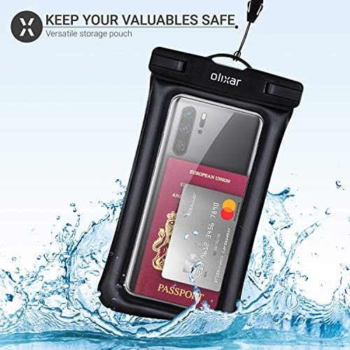 IPHONE XR Su Geçirmez Telefon Kılıfı için Olixar-Dalgıç Su Geçirmez Kılıf- [Evrensel Tasarım] - 6,8 e kadar Akıllı Telefonlar