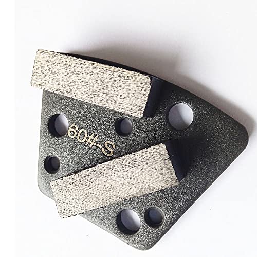 3 Adet Yamuk Sinterleme elmas taşlama diski Blok Beton Zemin Kaplama Taşlama Makinesi (Kum 60 - Yumuşak Bond)