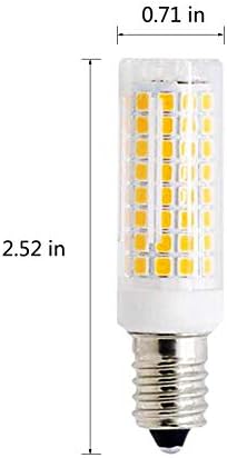 10 W E12 Dim LED Şamdan Ampuller (6 Paket) -3000 K Sıcak Beyaz Yedek 80 W Eşdeğer Akkor Ampuller, E12 Seramik Mısır ampuller