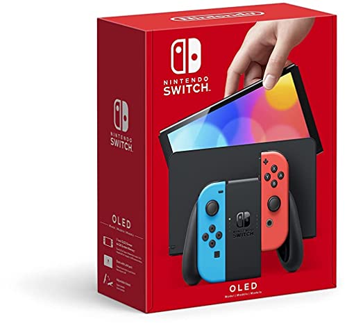Nintendo Anahtarı-Neon Kırmızısı ve Neon Mavisi Joy-Con'lu OLED Modeli (Yenilendi)