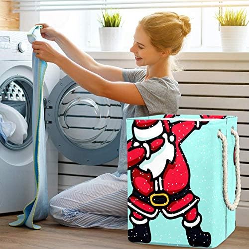 Inhomer Santa Swag 300D Oxford PVC Su Geçirmez Giysiler Sepet Büyük çamaşır sepeti Battaniye Giyim Oyuncaklar Yatak Odası