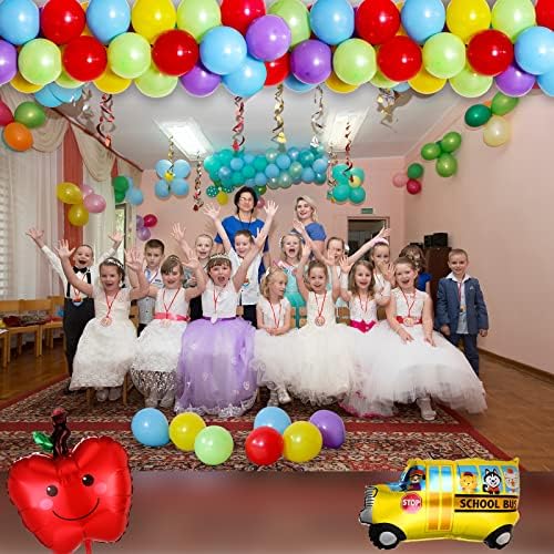 91 Adet Anaokulu Mezuniyet Partisi Dekorasyon Seti, Anaokulu Grad Zemin Balonları İçerir Kemer Çelenk Çocuklar için Mezuniyet