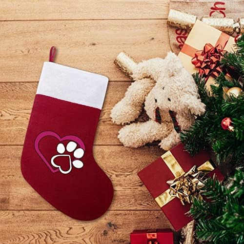 Pençe Kalp Kişiselleştirilmiş Noel Çorap Ev Noel Ağacı Şömine Asılı Süslemeleri