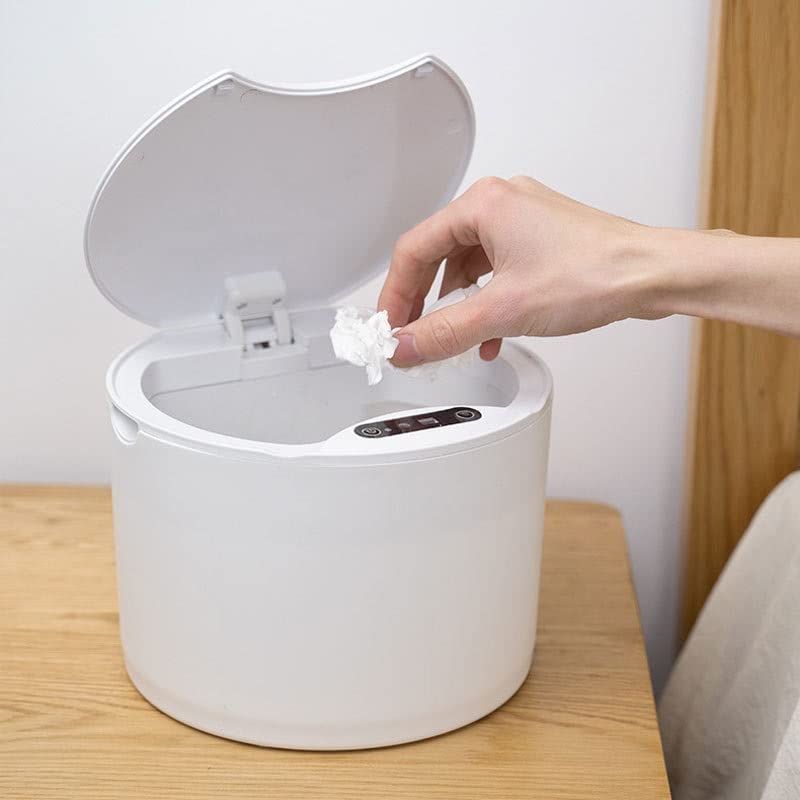 UXZDX Akıllı sensörlü çöp kovası Can Mutfak çöp tenekesi Banyo Aile Oturma Odası Çatlakları Otomatik Algılama çöp kutusu