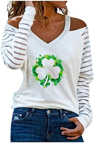 Kadın Üstleri Şık Rahat Gevşek 2023 Yaz Moda Düz Renk Aziz patrick Günü Tshirt Bluzlar