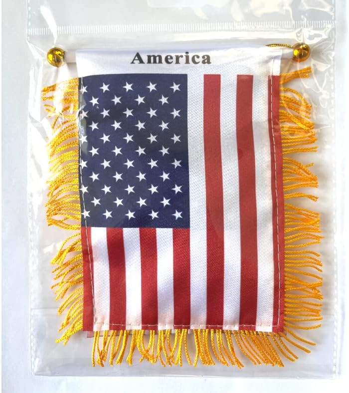 Amerikan Bayrağı pencere asılı mini afiş