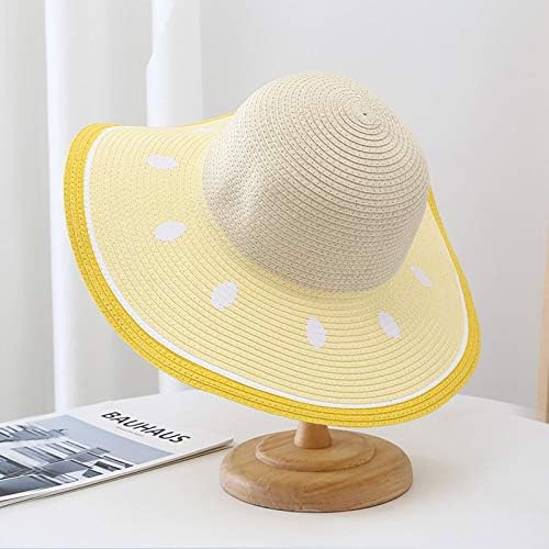 Hasır Plaj güneş şapkaları Kadınlar için Yaz Hasır Şapka güneş koruma kapakları Kadınlar için Açık Havada Seyahat hasır şapka