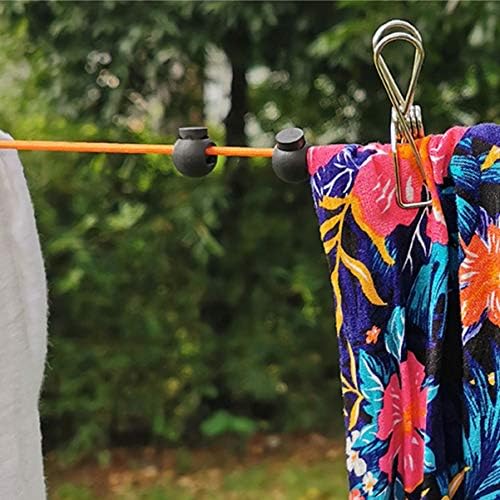 Toyvıan Çamaşır Açık 1 Takım Açık Seyahat Rüzgar Geçirmez Giyim Hattı Çok Fonksiyonlu Çamaşır Yıkama Hattı Geri Çekilebilir