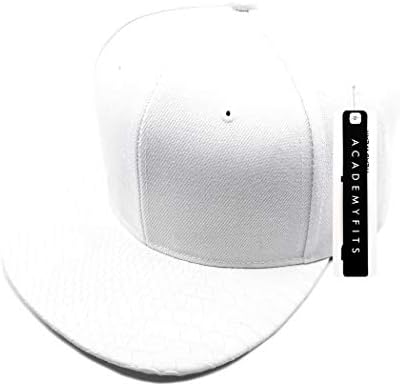 AcademyFits Kalite 6 Panel Yüksek Taç 2 Ton Katı PU Deri Yılan Derisi Strapback Doku beyzbol şapkası Ayarlanabilir Şapka