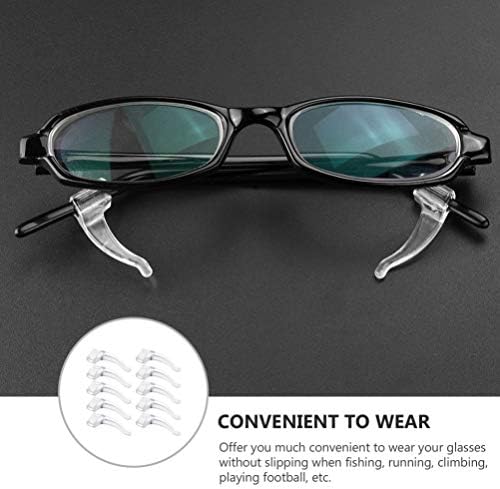 DOITOOL Gözlük Tutucular Standı Çiftleri Gözlük Kulak Sapları Kaymaz Gözlük Tutucu Gözlük Tapınak İpuçları Silikon Kulak