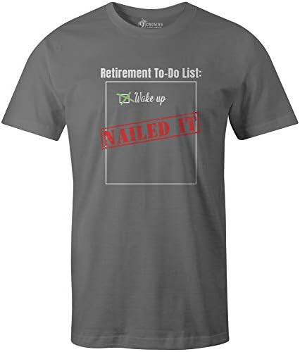 9 Kron Tees erkek Emeklilik Hediye Komik Grafik T-Shirt