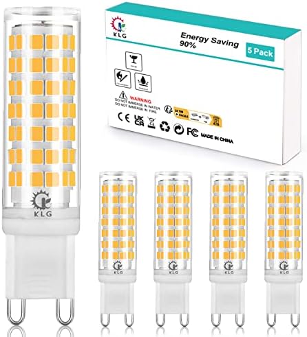 KLG G9 LED Kısılabilir Ampuller 6 W, 40 W 60 W Halojen G9 Ampuller Eşdeğer, G9 LED Ampuller Yumuşak Beyaz 3000 K, AC120V